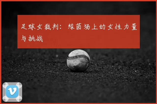 足球女裁判：绿茵场上的女性力量与挑战